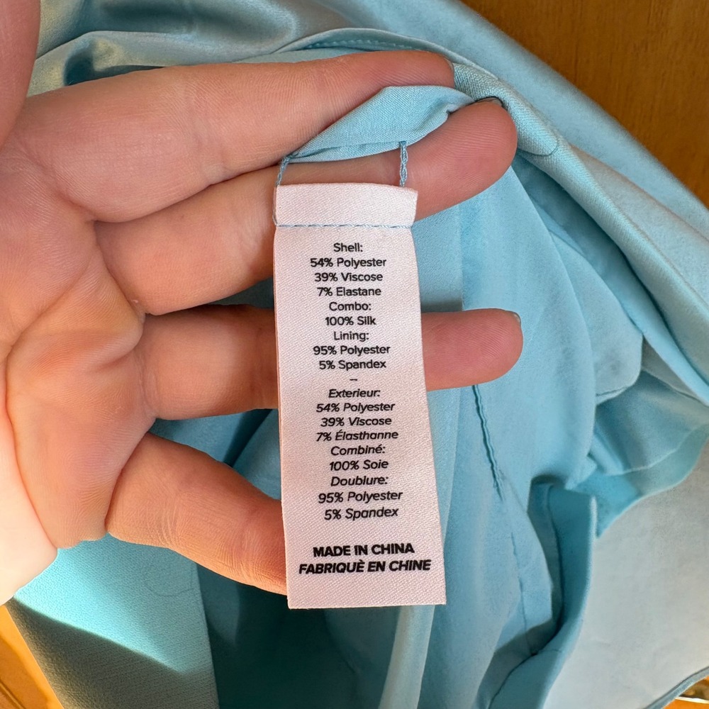 Cinq Sept Windsor Dress Aqua Blue Sleeveless Tie Waist Cocktail‎ Size 4 - Picture 8 of 13